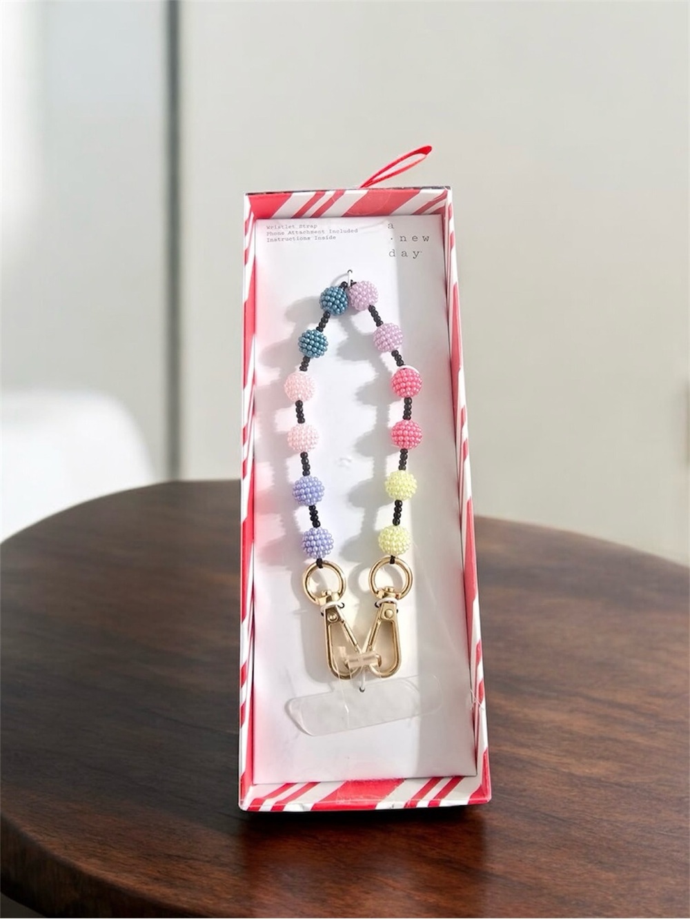 A New Day Colorful Beaded Bag Charm